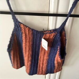 New Free People Crotchet top great for fall in a size small